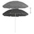 Outdoor Parasol with Steel Pole Anthracite 180 cm