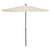 Garden Parasol with Pole 210x140 cm Sand