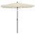 Garden Parasol with Pole 210x140 cm Sand