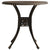 Garden Table Bronze 78x78x72 cm Cast Aluminium