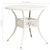 Garden Table White 90x90x74 cm Cast Aluminium