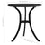 3 Piece Bistro Set Cast Aluminium Black