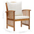 5 Piece Garden Lounge Set with Cushions Solid Acacia Wood (310257+310260+310263)