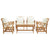5 Piece Garden Lounge Set with Cushions Solid Acacia Wood