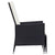 3 Piece Garden Lounge Set with Cushions Poly Rattan Black