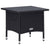 3 Piece Garden Lounge Set with Cushions Poly Rattan Black