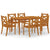 7 Piece Garden Dining Set Solid Wood Acacia