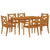 7 Piece Garden Dining Set Solid Wood Acacia