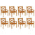9 Piece Garden Dining Set Solid Wood Acacia