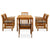 7 Piece Garden Dining Set with Cushions Solid Acacia Wood