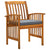 7 Piece Garden Dining Set with Cushions Solid Acacia Wood