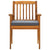 7 Piece Garden Dining Set with Cushions Solid Acacia Wood