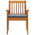 9 Piece Garden Dining Set with Cushions Solid Acacia Wood