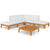 7 Piece Garden Lounge Set with Cushions Solid Acacia Wood