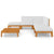 7 Piece Garden Lounge Set with Cushions Solid Acacia Wood