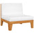 5 Piece Garden Lounge Set with Cushions Solid Acacia Wood