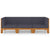 3 Piece Garden Lounge Set with Cushions Solid Acacia Wood