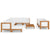10 Piece Garden Lounge Set with Cushions Solid Acacia Wood