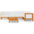 6 Piece Garden Lounge Set with Cushions Solid Acacia Wood