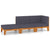 3 Piece Garden Lounge Set with Cushions Solid Acacia Wood