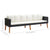 2 Piece Garden Lounge Set with Cushions Poly Rattan Black