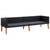3 Piece Garden Lounge Set with Cushions Poly Rattan Black