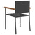 5 Piece Outdoor Dining Set Poly Rattan Black