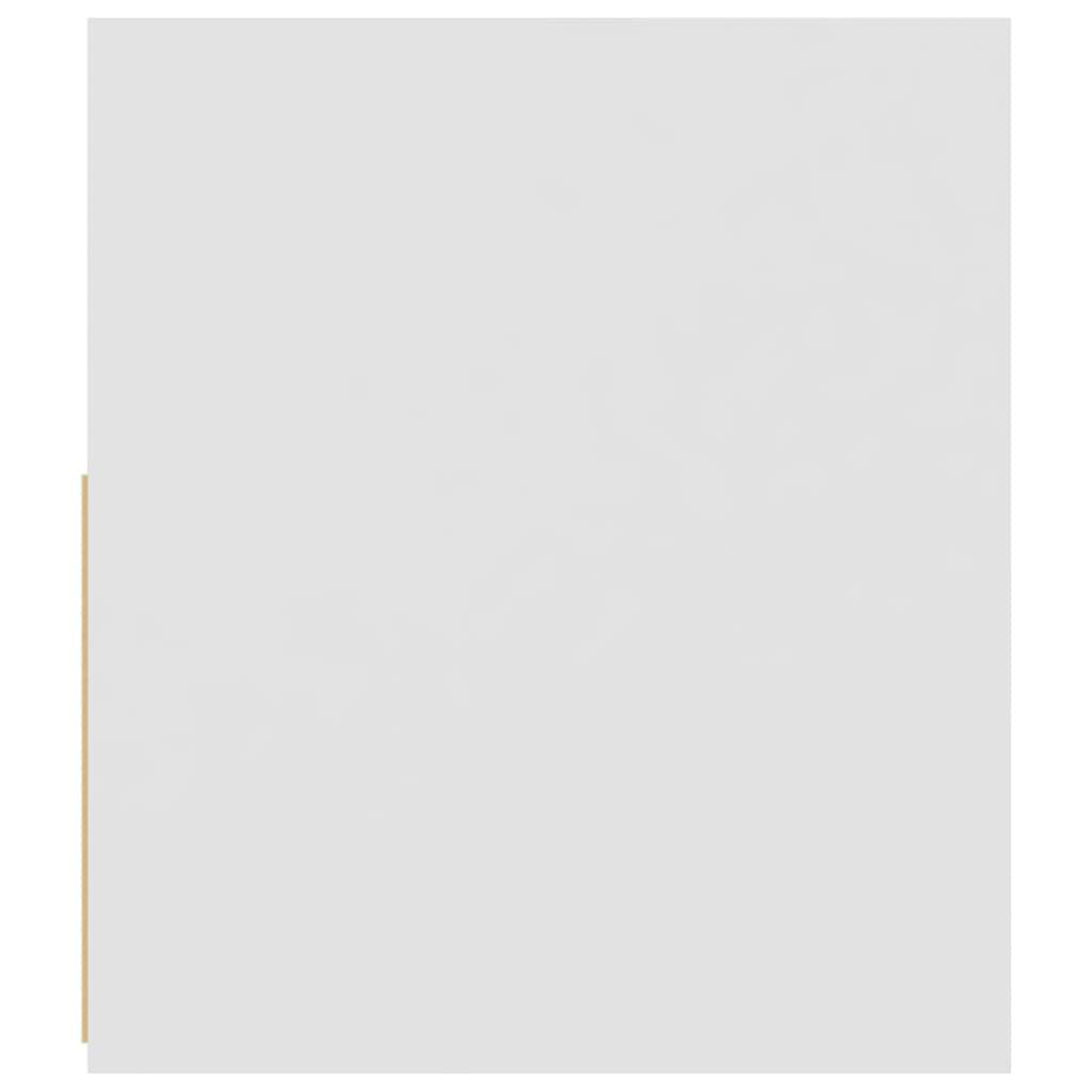 TV Cabinet with LED Lights White 120x35x40 cm