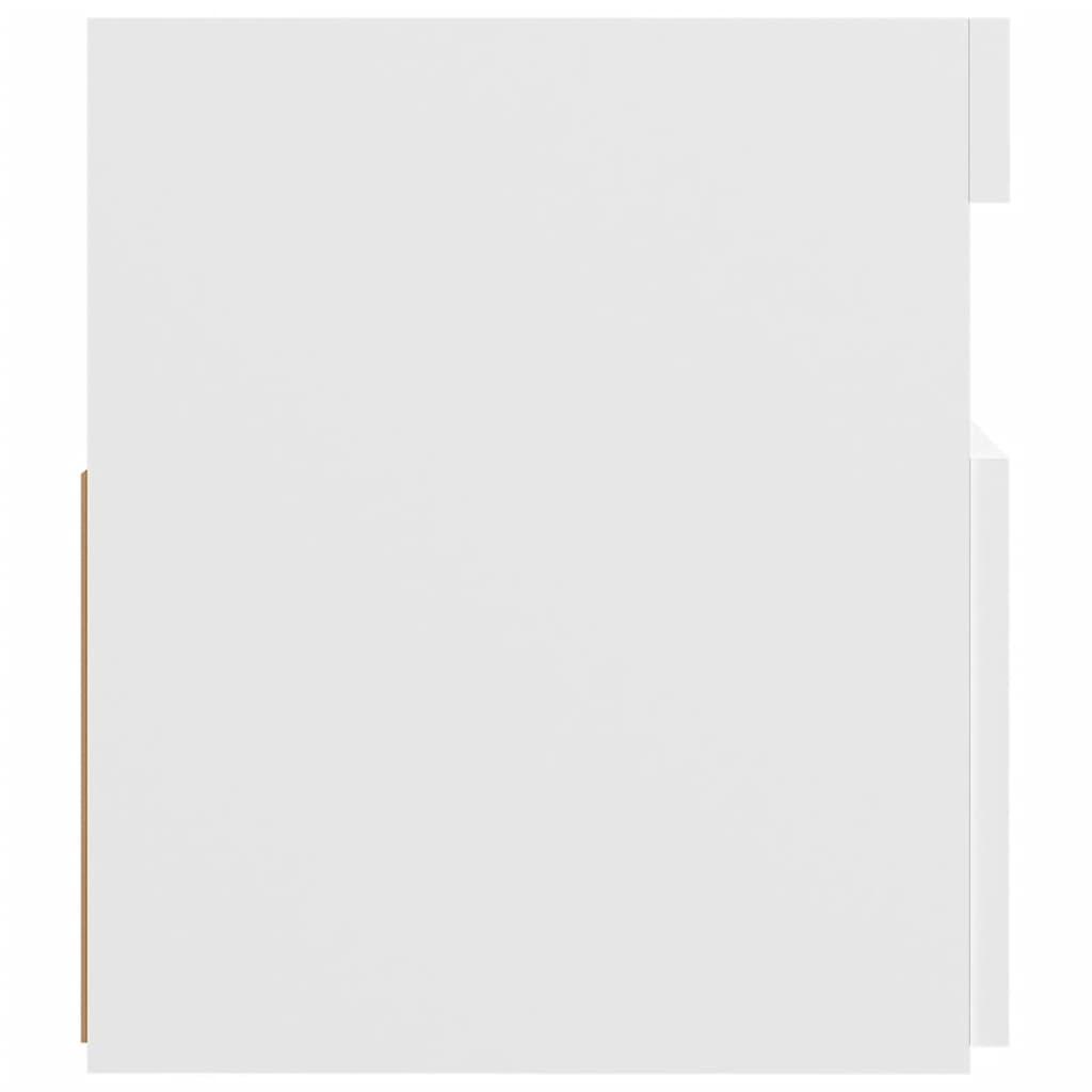 TV Cabinet with LED Lights White 120x35x40 cm