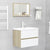 Bathroom Mirror White and Sonoma Oak 60x10.5x37 cm Engineered Wood
