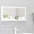Bathroom Mirror High Gloss White 80x10.5x37 cm Engineered Wood