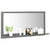 Bathroom Mirror High Gloss Grey 80x10.5x37 cm Engineered Wood