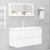 Bathroom Mirror White 90x10.5x37 cm Engineered Wood