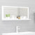 Bathroom Mirror White 90x10.5x37 cm Engineered Wood