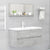 Bathroom Mirror Concrete Grey 90x10.5x37 cm Engineered Wood