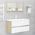 Bathroom Mirror White and Sonoma Oak 90x10.5x37 cm Engineered Wood