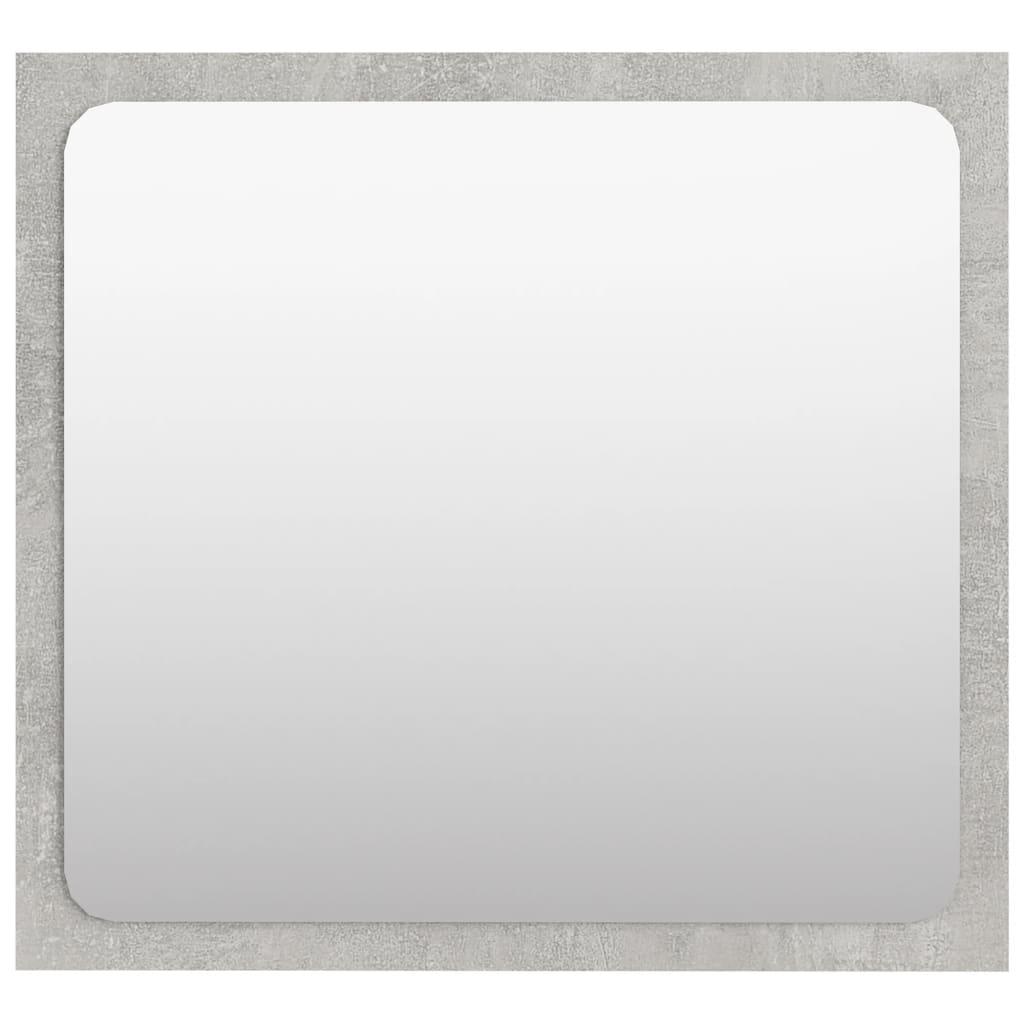 Bathroom Mirror Concrete Grey 40x1.5x37 cm Engineered Wood