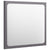 Bathroom Mirror High Gloss Grey 40x1.5x37 cm Engineered Wood