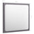 Bathroom Mirror High Gloss Grey 40x1.5x37 cm Engineered Wood