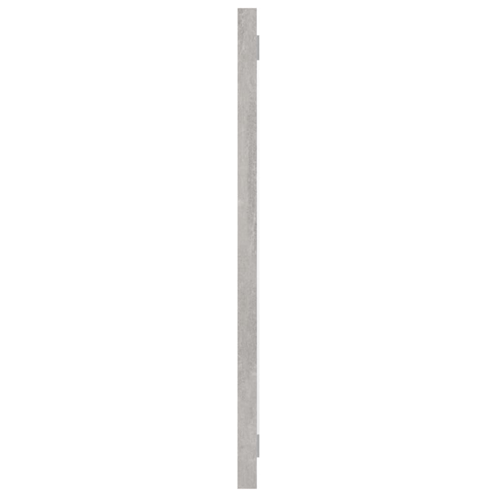 Bathroom Mirror Concrete Grey 60x1.5x37 cm Engineered Wood