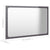 Bathroom Mirror High Gloss Grey 60x1.5x37 cm Engineered Wood