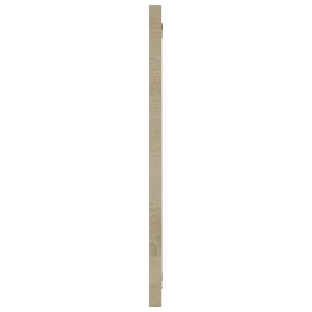 Bathroom Mirror Sonoma Oak 80x1.5x37 cm Engineered Wood