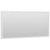 Bathroom Mirror High Gloss White 80x1.5x37 cm Engineered Wood