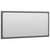 Bathroom Mirror High Gloss Grey 80x1.5x37 cm Engineered Wood