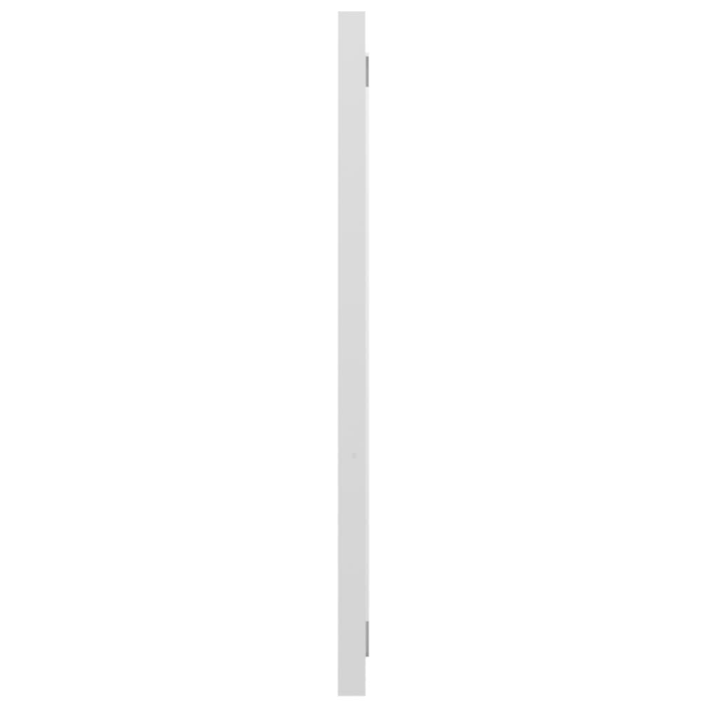 Bathroom Mirror High Gloss White 90x1.5x37 cm Engineered Wood