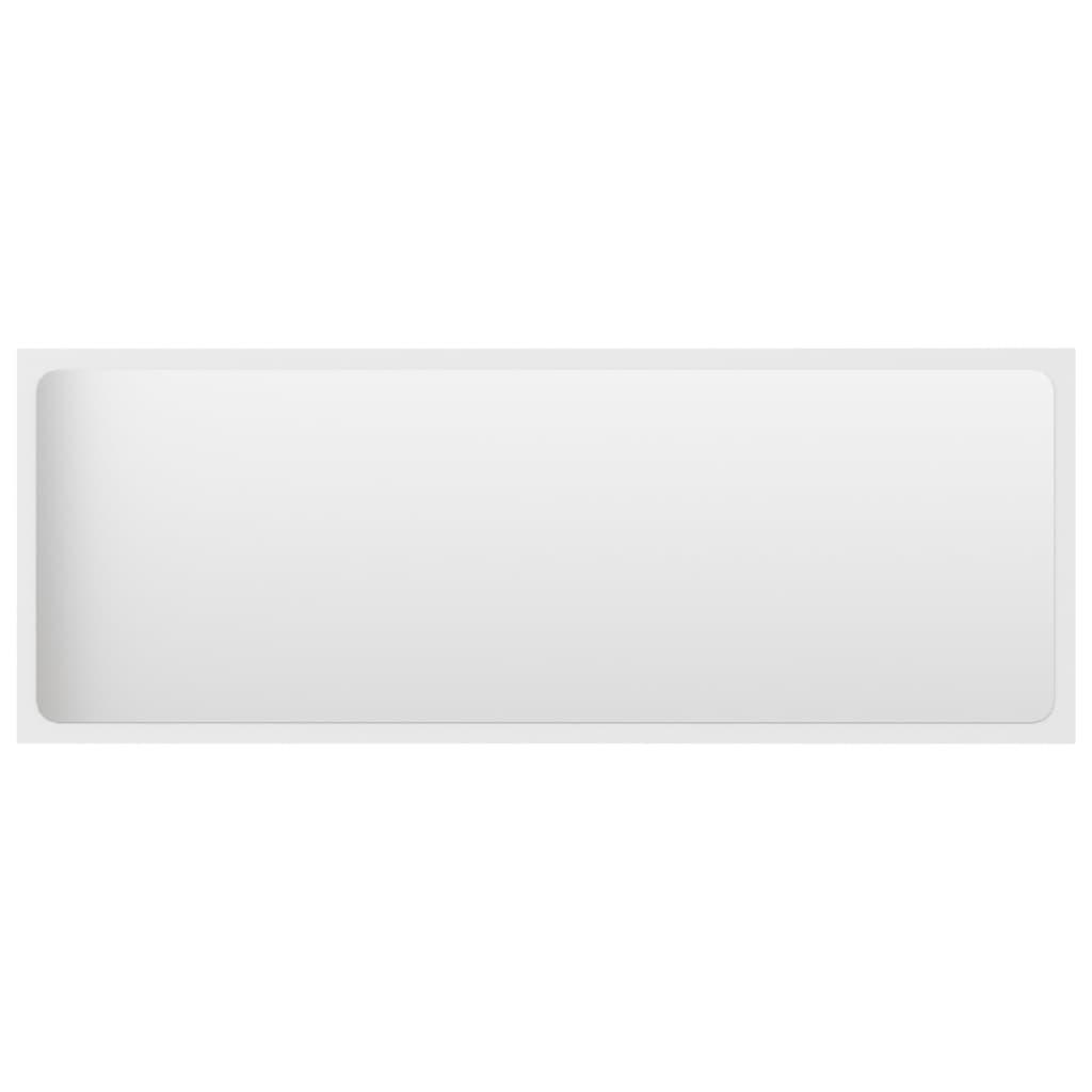 Bathroom Mirror White 100x1.5x37 cm Engineered Wood