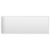 Bathroom Mirror High Gloss White 100x1.5x37 cm Engineered Wood