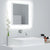 LED Bathroom Mirror White 40x8.5x37 cm Engineered Wood