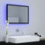 LED Bathroom Mirror Black 60x8.5x37 cm Acrylic