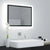 LED Bathroom Mirror High Gloss Grey 60x8.5x37 cm Acrylic